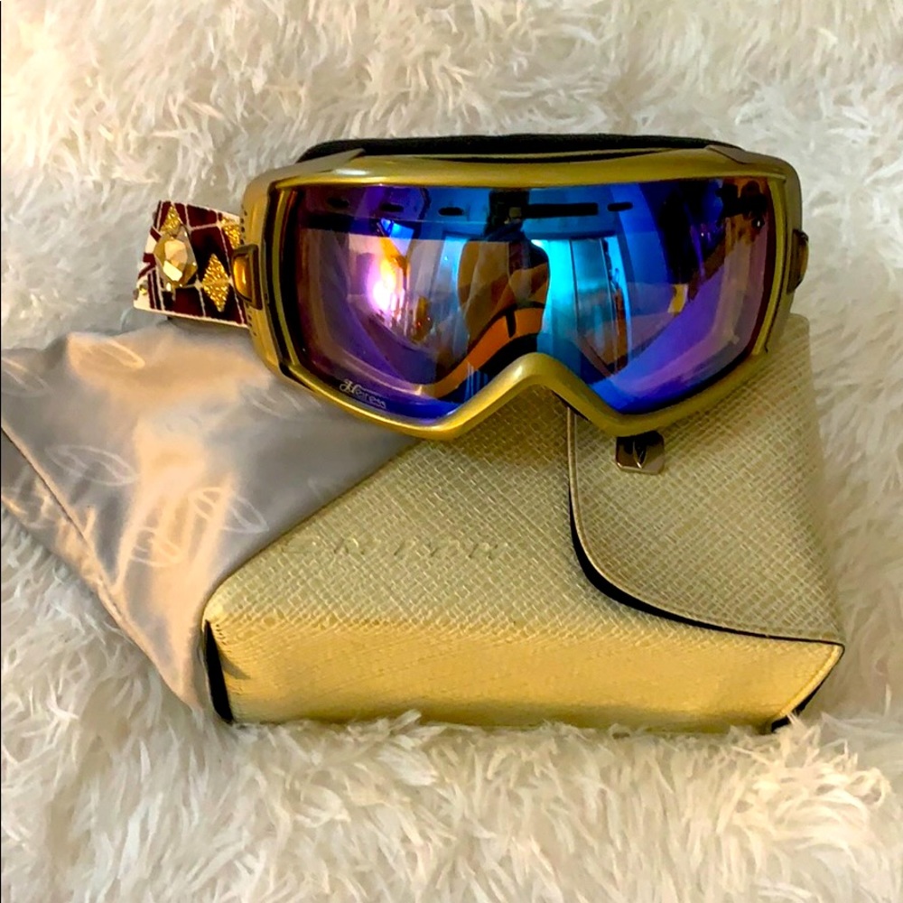 New Smith Heiress iridescent crystal snow goggles